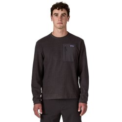 Patagonia 自营欧洲直邮PATAGONIA巴塔哥尼亚 R1 Air Crew男士黑色聚酯纤维