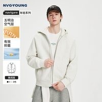 NVG·YOUNG navigare小帆船秋季长袖卫衣外套男拉链宽松开衫