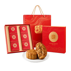 金九月饼 果仁脆皮叉烧600g月饼礼盒6枚装中秋节礼品送礼企业团购