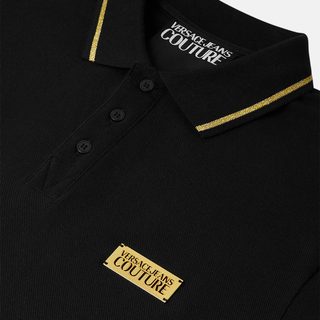 VERSACE JEANS COUTURE 男士珠地棉Polo衫