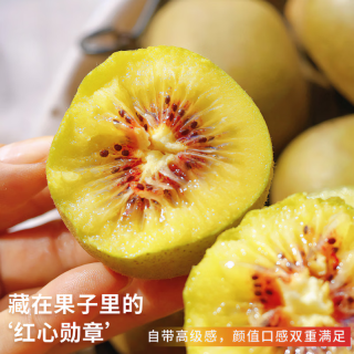 三萌果蔬 四川红心猕猴桃 单果50-60g 15枚装