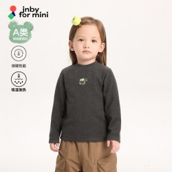 jnby by JNBY 江南布衣婴童简约保暖绒T恤A类童趣可爱冬男女童婴儿jnbybyjnby