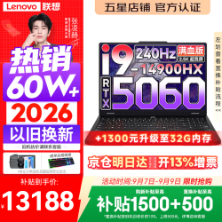联想 拯救者Y7000P 2025 16英寸电竞游戏本电脑 i9-14900HX 16G 1T RTX5060 2.5K 240Hz