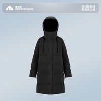 移动端：美力城 【中长泡芙】连帽鹅绒羽绒服