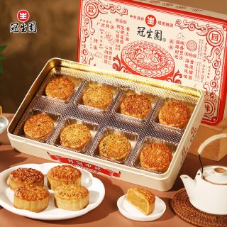 冠生园 广式月饼 月冠中秋 礼盒 720g