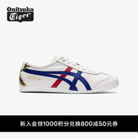 Onitsuka Tiger MEXICO 66™春夏季男女经典复古烫金休闲小白鞋 白色 38