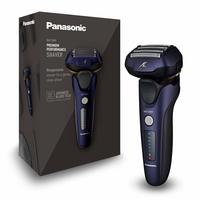 Panasonic 松下 干湿两用剃须刀 ES-LV67-A803,带有线性电机的5层剃须刀头,包括长须修剪器,海军蓝