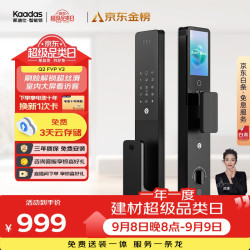 凯迪仕 Q2 FVP V2 人脸识别 AI哨兵猫眼 室内大屏 智能门锁