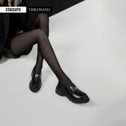 思加图 ×VERA WANG联名系列乐福鞋通勤厚底单鞋女鞋