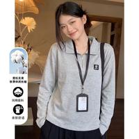 班尼路 春秋保暖长袖卫衣女小个子运动休闲百搭打底上衣外套