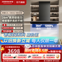 老板 优选底价王E2L油烟机燃气灶套装 26立方大吸力 1200P
