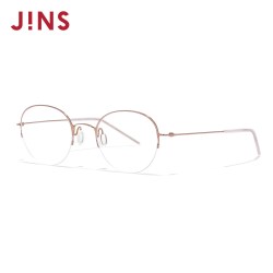JINS 含镜片钛框轻量半框时尚近视镜男女可加配镜片UTN25S081