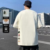 班尼路 夏纯棉透气青少年短袖男士T恤宽松慵懒休闲上衣