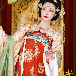 聽月小築 听月小筑原创女春夏唐制齐胸裙国风唐风新中式改良汉服