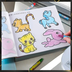 蒙纸学画起蒙绘图画书幼儿宝宝大班涂色描红临摹纸素描画画涂色2