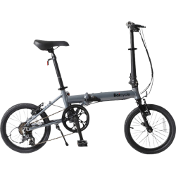 Baicycle K6 超轻铝合金 16寸 七级变速 金属风暴灰 折叠自行车