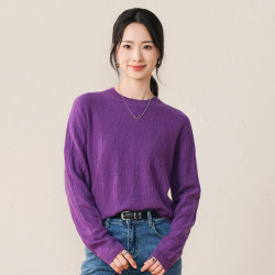 春竹 品牌官方正品25新款圆领毛衣气质针织衫女士减龄100%羊毛衫