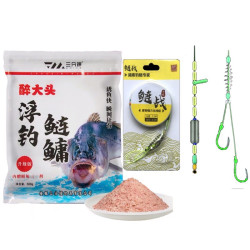 三分钟水库浮钓鲢鳙花白鲢麻鲢手竿野钓弹簧鲢鳙主线组