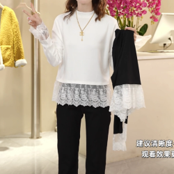 新款可外穿气质宽松内搭时尚百搭长袖显瘦洋气减龄上衣打底衫打底