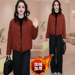 高档女装新款休闲洋气减龄轻薄小棉袄时尚女秋冬保暖短款棉服外套