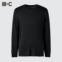 优衣库 HEATTECH EXTRA WARM 9%羊绒 黑色 M 保暖内衣