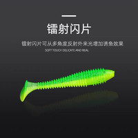 螺纹螺旋t尾软虫加盐鲈鱼鳜鱼翘嘴软饵曲柄钩路亚铅头钩海鲈假饵