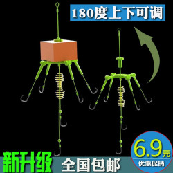 倍特锋 实用方块饵料鱼钩浮钓鲢鳙钩新型天平钩抛竿钓组爆炸钩水怪扁担钩