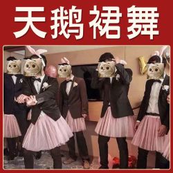 婚礼接亲整蛊游戏恶搞新郎伴郎伴娘团堵门拦门小道具兔耳朵天鹅裙