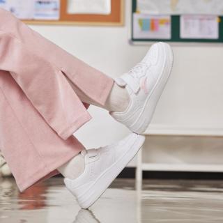 安踏 儿童板鞋轻便耐磨休闲鞋潮流舒适经典小白鞋子女童鞋春秋中大童鞋
