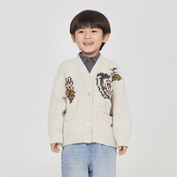 jnby by JNBY 秋冬毛衣开衫外套针织V领保暖男女童儿童jnbybyjnby