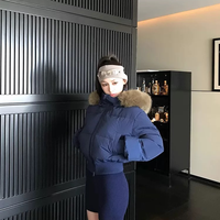 （清完不补）大毛领连帽可拆卸！千金风加厚棉服收腰显瘦