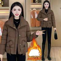 冬季小个子短款保暖棉服冬季妈妈装棉衣款式秋冬外套显瘦显高棉衣