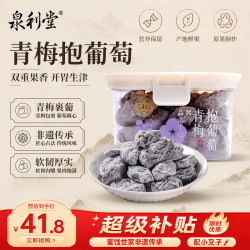 泉利堂 陈皮杨梅450g果干零食果脯盒装杨梅干新鲜儿童休闲小零食 青梅抱葡萄220g