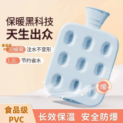 多孔气垫蜂窝热水袋加厚PVC充水注水暖水袋敷腰敷肚子敷手新款设