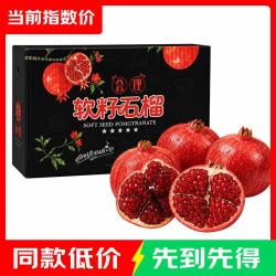 四川会理突尼斯软籽石榴 带箱5斤 大果单果约300g