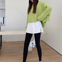 均码70-150秋冬屁帘宽松时尚百搭半身裙韩版叠穿休闲显瘦打底裙子