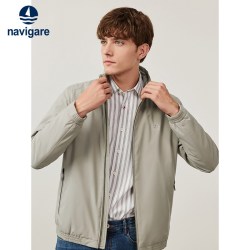 navigare [三防]Navigare意大利小帆船秋季立领夹克男拉链外套