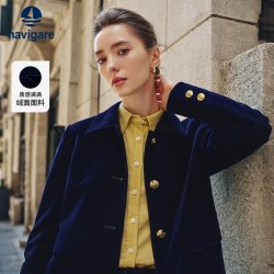 navigare 意大利小帆船复古短款外套女夹克衫