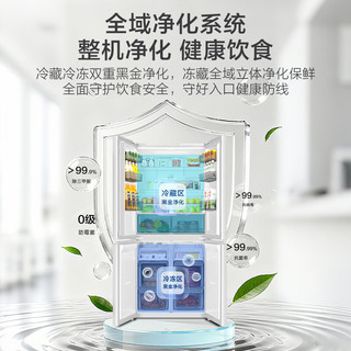 Haier 海尔 小红花系列 BCD-502WGHTDEDYWU1 风冷十字门冰箱 502L