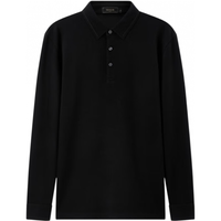 雅戈尔 VLPT509974ACA 羊毛混纺 黑色 2XL 男士POLO衫