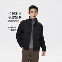 佐丹奴 哈灵顿夹克男装新款纯色保暖棉服立领休闲棉衣外套01075713