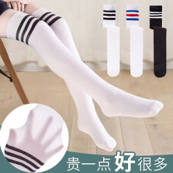 儿童长筒袜夏季薄款学生过膝袜夏舞蹈袜白色不起球女童高筒袜大童