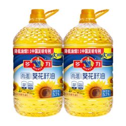 多力 尚选葵花籽油5.7L*2桶大规格桶装家用食用油
