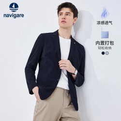 navigare [凉感]Navigare意大利小帆船休闲西装男西服外套