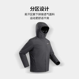 诺诗兰 Primaloft金标棉 防泼水保暖棉服 岗岩灰色 175