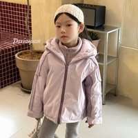 大小卷儿 童软壳冲锋衣三合一巨好看宝宝秋冬装2026新款男女童外套