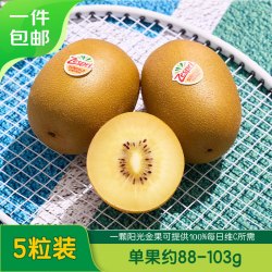 佳沛 新西兰金奇异果 单果88-103g 5粒装