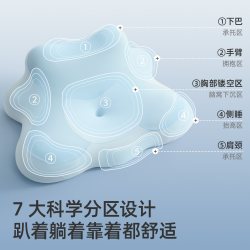 神气小鹿 夜猫护颈枕头睡觉玩手机护颈椎床头靠垫多功能趴睡枕