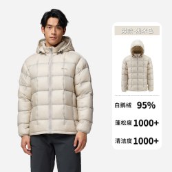 君羽 1000蓬鹅绒服男女短款2025秋冬中厚羽绒服男J52446 XXL