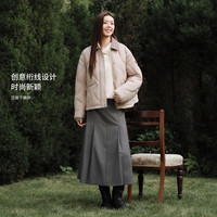 坦博尔 轻薄羽绒服女短款时尚宽松秋冬保暖休闲外套TB5330228A